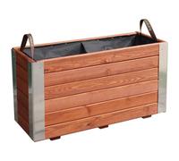 Bac à fleurs en bois lasuré bambou s