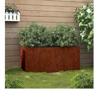 Bac à Fleurs et Légumes - Grande Capacité - Brun Jardinière 62x40x39cm acier corten CL1208693