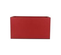 Riviera - Jardinière rectangulaire GRANIT 33 L 59x29.5x33.5 cm Rouge - Bac double parois avec rétention d'eau - Polypropylène recyclable - Fabriqué en France