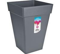 Bac à Fleurs Loft Urban Carré Haut, Ø 29 x H 41 cm, Extérieur, 100% Recyclé, Noir