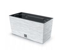 Prosperplast Pot de fleurs FURU avec réserve d'eau 8 L Blanc