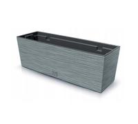 Prosperplast Pot de fleurs FURU – réserve d'eau 12 L Gris galet