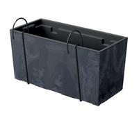 Bac à fleurs - Prosperplast - Urbi Case - Effet Béton - Anthracite - 39,5x18,5x19,5 cm