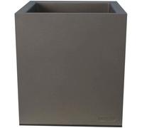 RIVIERA Pot carré aspect granit - 30 cm - Gris