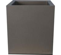 Bac à Fleurs RIVIERA Granit, 39,5x39,5x44,5 cm, Gris, Avec Réserve d'Eau, 38 L