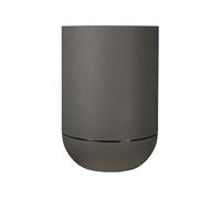 Bac a fleurs - RIVIERA - GRANIT TULIPE - Plastique - D50 x H71 cm - Gris