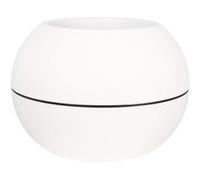 Bac à fleurs rond GRANIT BOULE - Plastique Ø 50 cm - Blanc Blanc