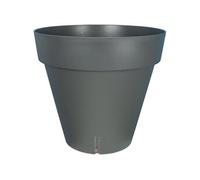 Bac a fleurs rond LOFT - Plastique - Diametre 30 cm - Gris