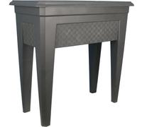Bac à fleurs sur pieds RIVIERA IZIGARDEN, 60 cm, 59,50x33x73,5 cm, 42 L, Gris