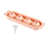 Bac à glace en silicone pour congélateur | 4 compartiments pour glace de vin, moule rond | pour femmes, hommes, fêtes à la maison, appartement, bar, pique-nique, boissons, vin, jus, whisky