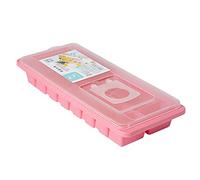 Bac a Glacon en silicone, Moule à Glaçons avec Couvercle, Réutilisable, sans BPA, Empilable Glaçons Plaque Carré Ice Cube Tray, pour Cocktails, Whisky, Vin, Fruits