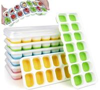 Bac à glaçons : 8 bacs à glaçons souples en silicone