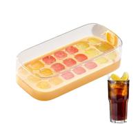 Bac à glaçons avec couvercle, moule alimentaire de grande capacité | Bac à glaçons en silicone flexible à 21 compartiments avec couvercle pour la maison, whisky, eau, café, cocktails, repas