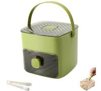 Bac à Glaçons avec Couvercle - Moule Pressant avec Rangement Intégré, 48 Glaçons en Silicone Flexible, Facile à Démouler, Sans BPA - Idéal pour Congélateur, Maison et Camping (Vert)