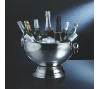 Bac à glaçons BarCraft, refroidisseur à champagne/coupe à punch et à sangria en métal, élégant refroidisseur à boissons pour cocktails, vins, bières et boissons non alcoolisées, 37 x 25 cm – Acier ino