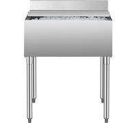 Bac à glaçons commercial 78,4 L Bac à glaçons sous comptoir avec couvercle coulissant pour cuisines