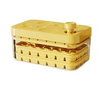 Bac à glaçons couche avec bouton de démoulage facile pouvant contenir 84 cubes de congélation - TepidBee - anti-fuite pour café et