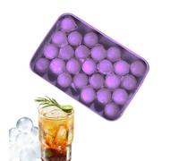 Bac à glaçons empilable 25 compartiments avec couvercle amovible | Bocal à glace en silicone refroidissement bourbon, cocktails, refroidissement du vin, camping-car et voyage en camping
