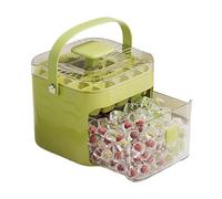 Bac à glaçons empilable, design antiadhésif facile à démouler, matériau PP de qualité alimentaire, portable avec couvercle sécurisé, idéal pour boissons, whisky, café, 15,5 x 15,5 x 14 cm
