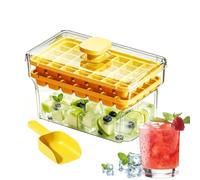 Bac à glaçons empilable pour congélateur 68 cubes | Ensemble de moules à glaçons réutilisables pour la maison, la cuisine, le restaurant, le camping, les fêtes d'été