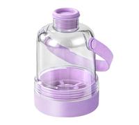 Bac à glaçons en silicone 2 en 1 de 400 ml avec couvercle et récipient de rangement pour démoulage facile, jus, whisky, boissons d' , , plage, camping, design anti-fuite, 15 x 9,4 cm