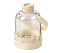 Bac à glaçons en silicone 2 en 1 de 400 ml avec couvercle et récipient de rangement pour démoulage facile, jus, whisky, boissons d' , , plage, camping, design anti-fuite, 15 x 9,4 cm