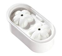 Bac à glaçons en silicone en forme de fleurs de cerisier pour whisky, cocktail (blanc)
