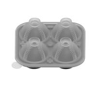 Bac à glaçons en silicone - Moule à glaçons en forme de baseball - Grand moule à glaçons transparent - Démoulage facile - Réutilisable pour refroidir les boissons, le whisky, les cocktails, la maison