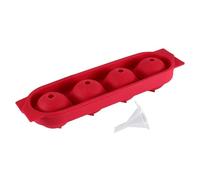 Bac à glaçons en silicone pour congélateur, fabrication de boissons froides à 4 cavités, bac à glaçons rond pour femmes, barmen, divertisseurs, maison, fête, bureau, bar, cocktail, pique-nique