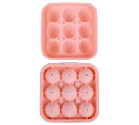 Bac à glaçons football 9 cavités - Moule à ballon de sport en silicone de qualité alimentaire | Moule à bonbons au chocolat de football pour fêtes de jeu, whisky frais, cocktails amusants, cadeaux
