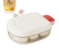 Bac à glaçons | Moule pour glaçons | Cocktail Party Ice-Box | Récipient à libération à une touche à 6 grilles fabriqué en PP et PE pour aliments, dimensions 11,8 x 8 x 4 cm, parfait pour