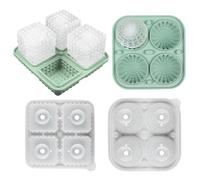 Bac à glaçons portable réutilisable en silicone avec couvercle entonnoir | Bac à glaçons facile à démouler - Pour cuisine, réfrigérateur, congélateur, nourriture, maison, maison, maison, boissons