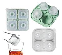 Bac à Glaçons - Récipient En Silicone Portable Et Réutilisable Avec Couvercle Entonnoir,Plateau De Glaçons Facile À Démouler | Pour Congélation Cuisine Réfrigérateur Congélateur Famille Foyer Maison I