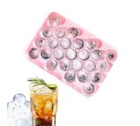 Bac à glaçons réutilisable empilable avec couvercle amovible 25 cavités | Bac à glaçons avec couvercle pour réfrigérateurs bourbon, cocktails, vin, camping-car, camping, voyage, maison, restaurant