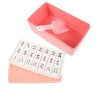 Bac à Glaçons Style Mahjong 21 Cavités Couvercle en Plastique | Moule à Glaçons Réutilisable, Usage la Cuisine, Forme Mahjong, Facile et Sûr, pour Congélateur Domestique