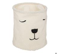 Bac à jouet en bouclette H40cm blanc - Atmosphera Créateur d'intérieur