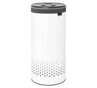 Brabantia – Corbeille à linge 35 L – Couvercle plastique mains libres – Blanc