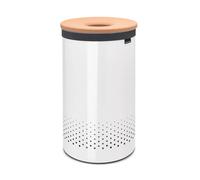 Bac à linge 60 l, avec couvercle en liège, blanc, Brabantia