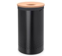 Bac à linge 60 l, avec couvercle en liège, noir, Brabantia