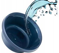 Bac à linge - Bac à lessive - Rond - Pour le linge - Taille L - Bleu foncé