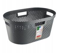 Bac à linge Curver Infinity 40 L, gris foncé