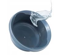 Bac à linge en plastique - Bac à linge rond - Taille M - Pour le linge et le trempage - Gris foncé