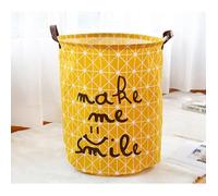 Bac à Linge Pliable Panier de Rangement avec Poignée pour Vêtements de Jouets Organisateur pour enfant, Smile