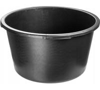 Bac à mortier - Bac mélangeur rond - 65 L - Pour mélanger le béton et le mortier - Conteneur de chantier robuste