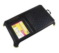 Savy Bac à peinture plat antiglisse pour rouleau 120 mm – Noir