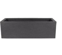 Bac à plantes BigDean 80 x 29 cm - Aspect granit anthracite - Pour l'extérieur, résistant au gel et étanche - Bac à plantes XXL, jardinière, pot de fleurs