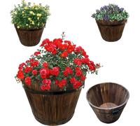 Bac à plantes en bois | bac à plantes | bac à herbes | bac à plantes | bac à plantes | bac de balcon | bac en bois | bac de décoration | bac de décoration | taille XL = 44,5cm - hauteur 35cm