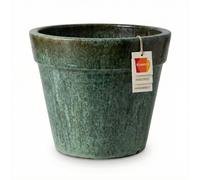 Bac à plantes en céramique Teramico « Round Plain » vert - Ø 38 cm Résistant au gel