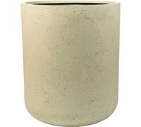 Bac à plantes VIVANNO en fibre de verre CHICO rond, beige Vésuve mat - 50 x 60 cm