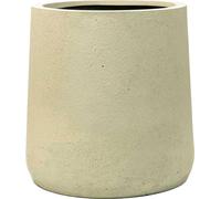 Bac à plantes VIVANNO en fibre de verre VEKRA, rond, beige Vesuv mat - 42 x 40 cm